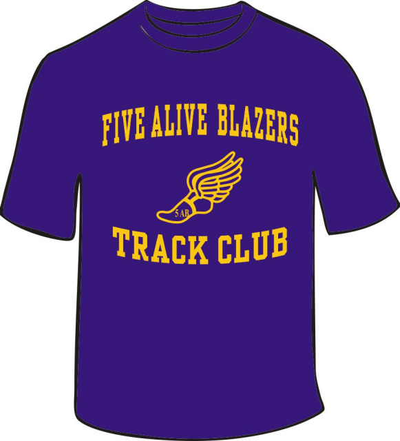 Five Alive Blazers Track Club T-Shirt